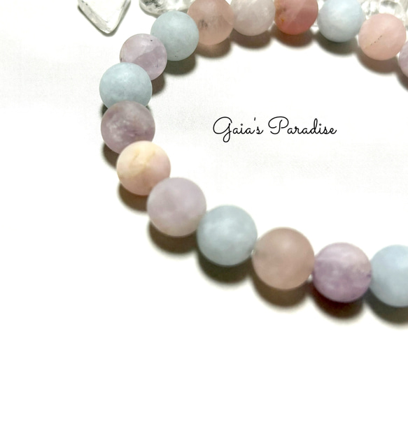 パステル✴︎忙しいけど毎日を楽しみたい✴︎フロスト✴︎フローライト　癒し・知性・インスピレーション・変化のサポート 4枚目の画像