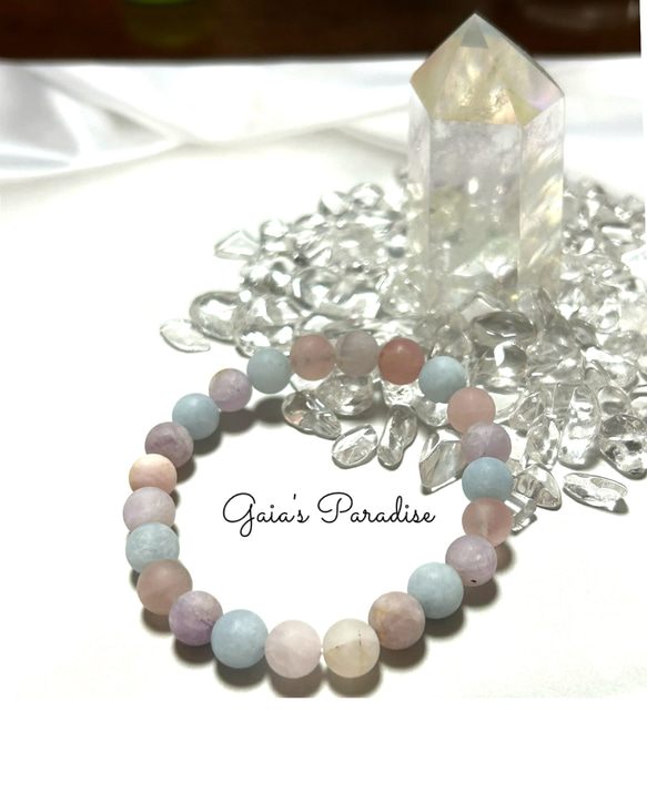 パステル✴︎忙しいけど毎日を楽しみたい✴︎フロスト✴︎フローライト　癒し・知性・インスピレーション・変化のサポート 6枚目の画像