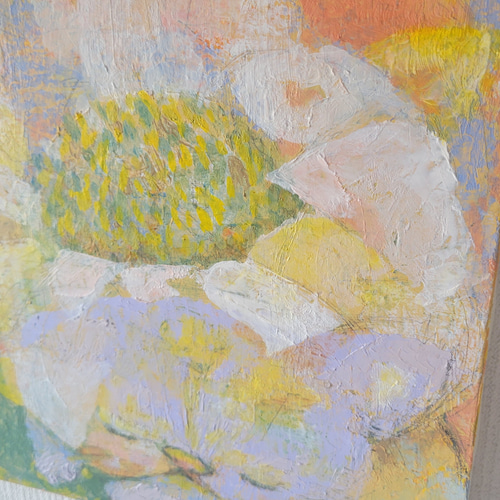 油彩画『如意猫守』 一点物 原画 アート 開運 原画一点もの 絵画 『まどろみ』油絵 猫 花 アート 癒し 絵画 akigoe