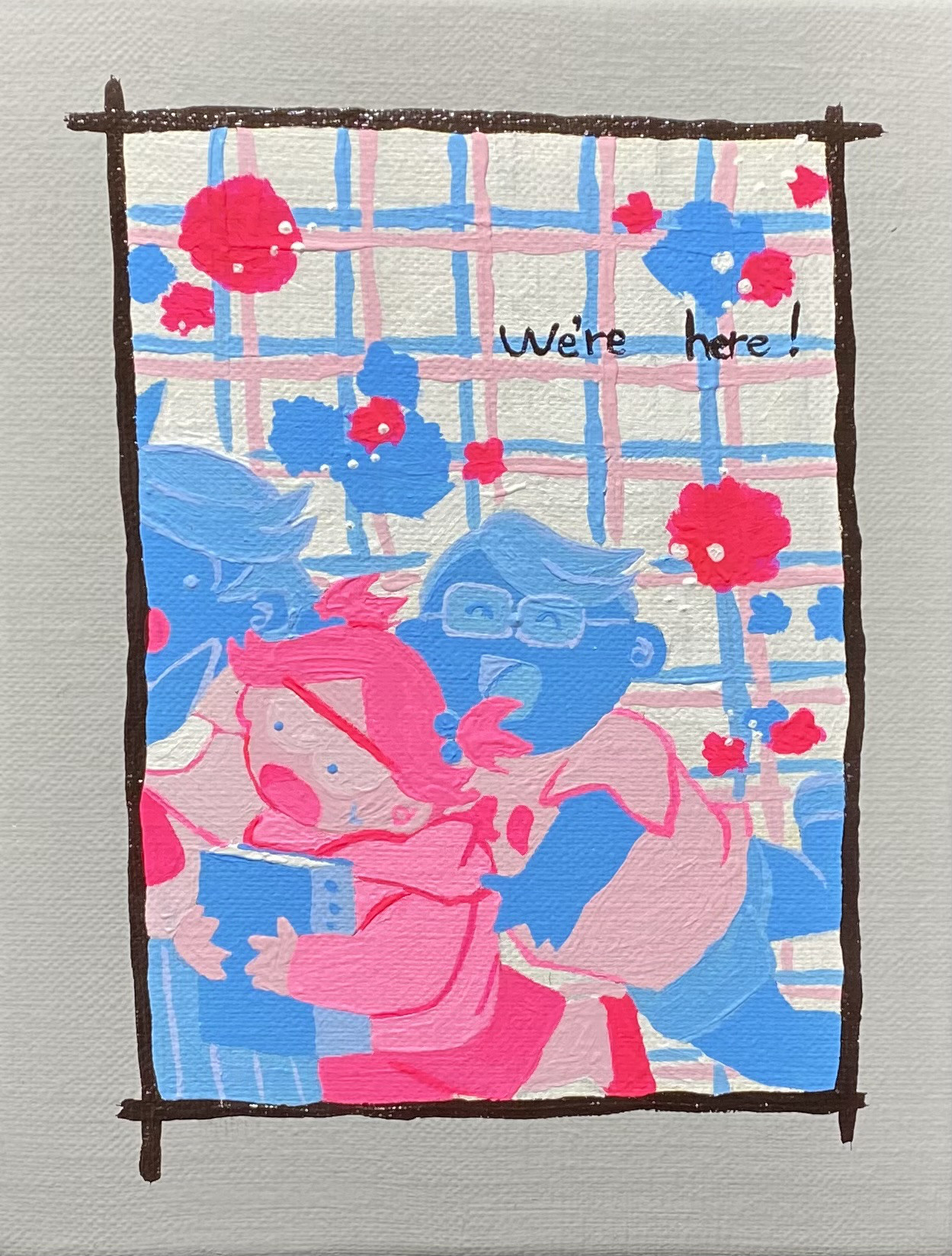 【アクリル絵画】We’re here !【トランスジェンダー】