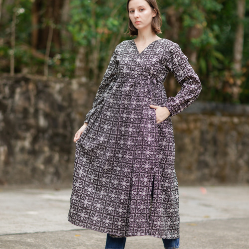 インド綿カシュクールワンピース（羽織） ワンピース Jonno 通販