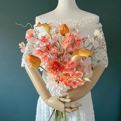 胡蝶蘭、カラー、アンスリウム、ウェディングブーケ、ブートニア