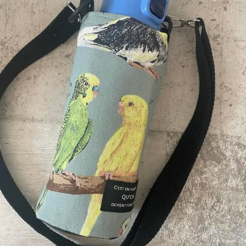2way＊私のインコ＊鳥バード＊保冷＊ペットボトルカバー＊水筒カバー