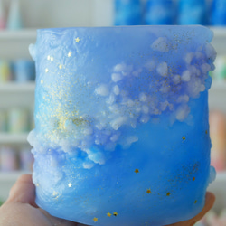 ジェルキャンドル♡【 in the sea ～海の中の世界～紺碧】 キャンドル