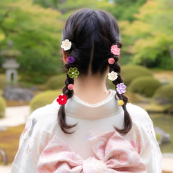 送料無料】七五三 3歳 7歳 髪飾り リボン 大正ロマン 小梅ちゃん