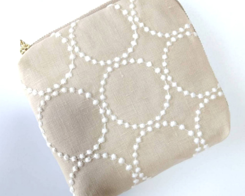 ミナペルホネン L字ファスナーポーチ マスク入れとしても☆ tambourine