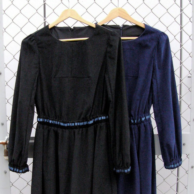 [12] la robe velous (ネイビー)