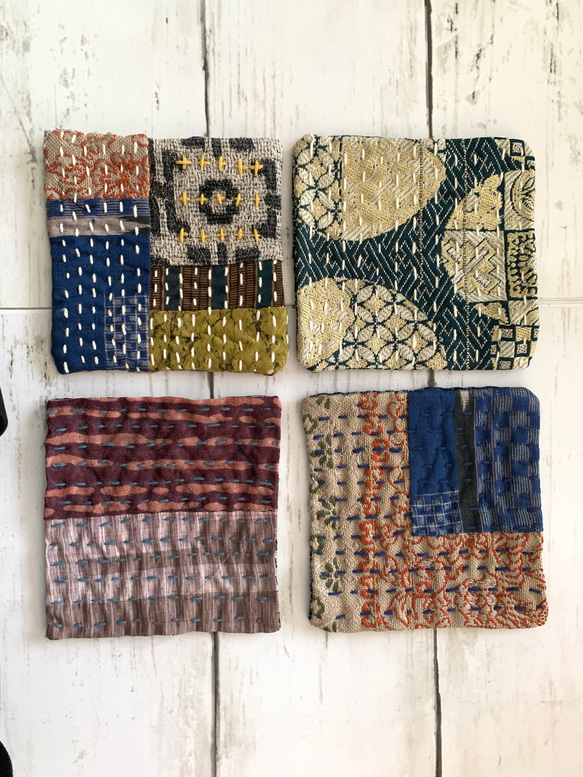 はじめてさんのハンドメイド応援キット チクチク古布コースター キット