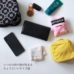 2way ラウンドバッグ　anemone　 ショルダーバッグ　ミナペルホネン生地使用　mina perhonen 6枚目の画像