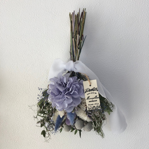 くすみパープルの紫陽花ブーケ》 花束 プレゼント ラッピング対応