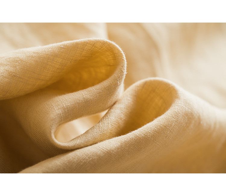 7分袖丈リネンシャツ　シンプルショートリネンシャツ　8色　フリーサイズ　L622