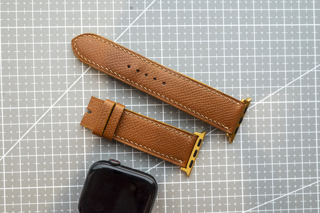 『高級革使用』手縫い　革ベルト　時計ベルト AppleWachバンド　腕時計　皮　レザー