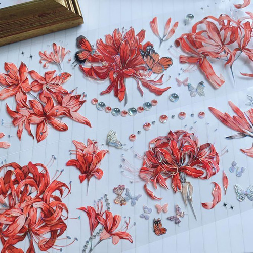 海外マステ　花　巻売り　まとめて　C 海外マステ 花 巻売り まとめて C