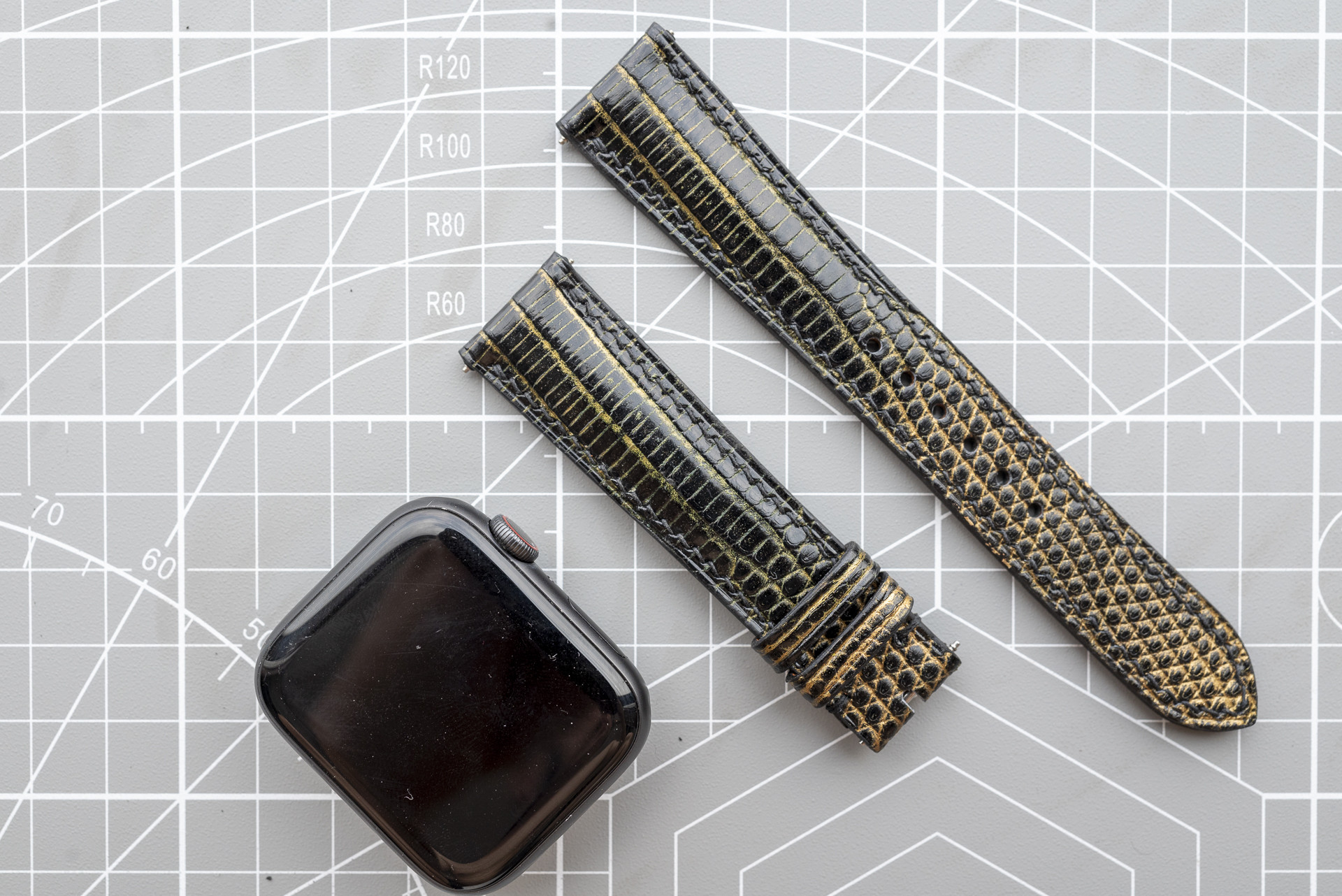 『高級革使用』手縫い　革ベルト　時計ベルト AppleWachバンド　腕時計　皮　レザー