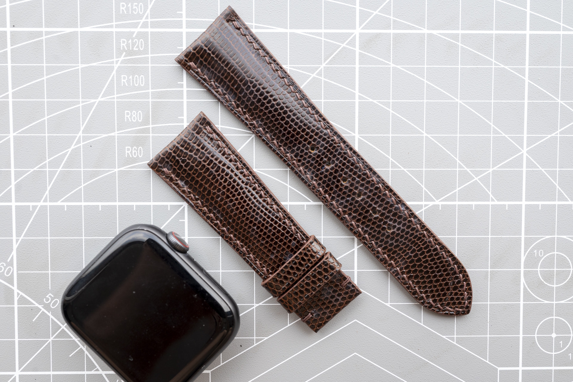 『高級革使用』手縫い　革ベルト　時計ベルト AppleWachバンド　腕時計　皮　レザー