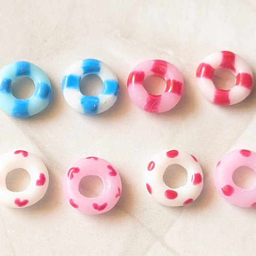 アヒルと浮き輪のパーツ デコパーツ Kazupanda 通販 19256428｜Creema