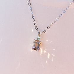 美の競演 アメトリンxエメラルド シルバー製 ネックレス ◇ Natural