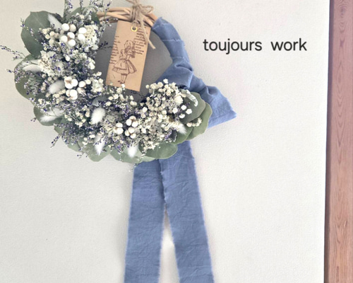 ハーフリース◇ナチュラル◇ リース toujours work☆mi 通販 19257249