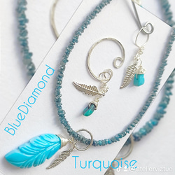 14Kgf 稀少色 グリーン ダイヤモンド 原石 ネックレス 男女兼用 誕生石