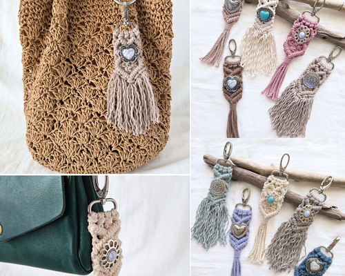 マクラメෆ‪bagチャームෆ‪vintageデニムෆ‪b. 776acc7dd5dffb96123767f3731c7f