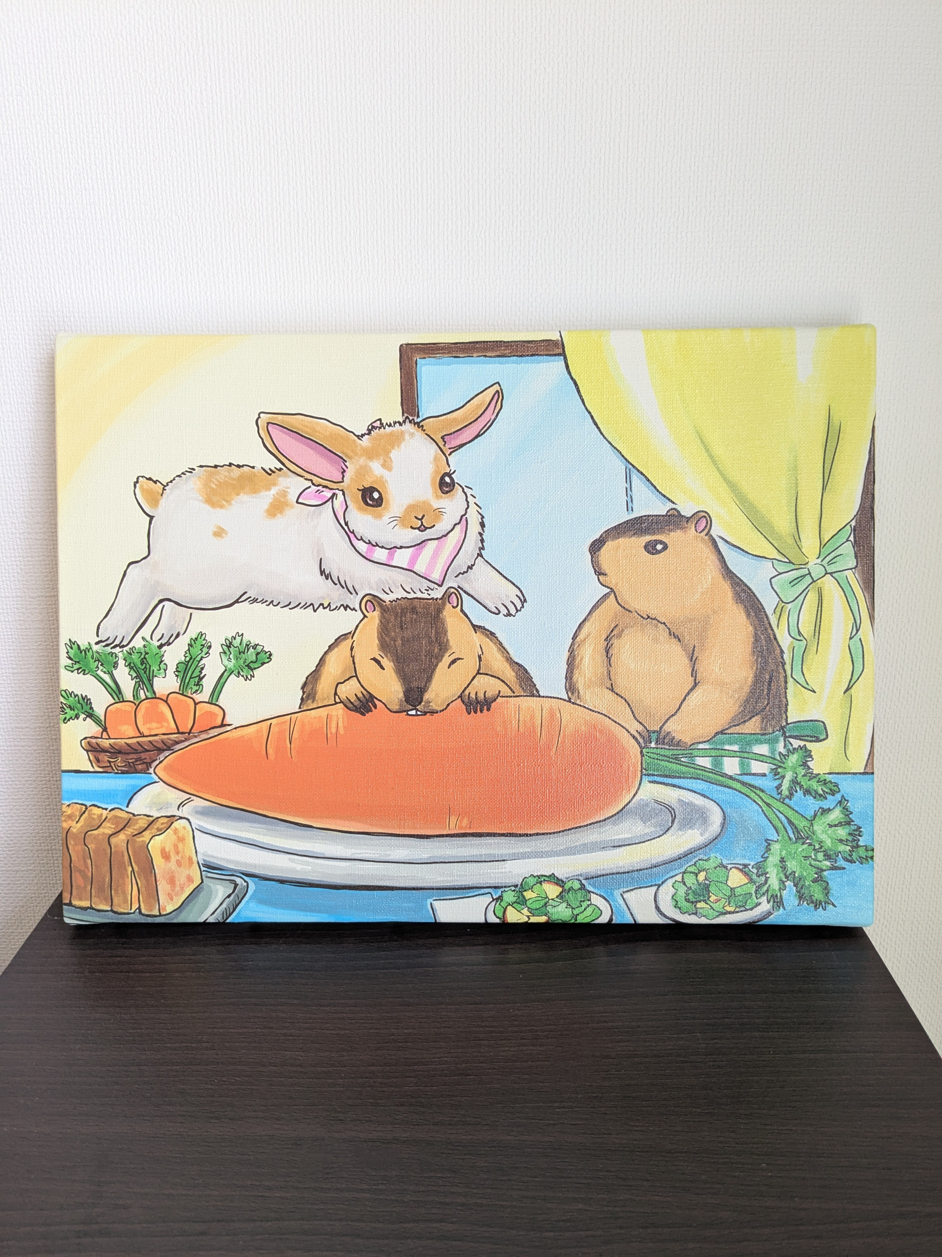 キャンバスアート　②【CarrotParty】SM　F4　受注生産 兎乃真央