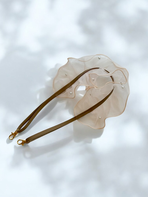 ［数量限定］刺繍リボンのミニかごバッグ(M) 3枚目の画像