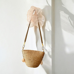 ［数量限定］刺繍リボンのミニかごバッグ(M) 2枚目の画像