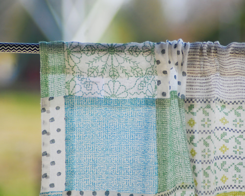 (専用　６枚組）★インド綿★「パッチワークのれんOH８５・１５０」 楽天市場】のれん パッチワーク 85×150cm イエロー インド綿100