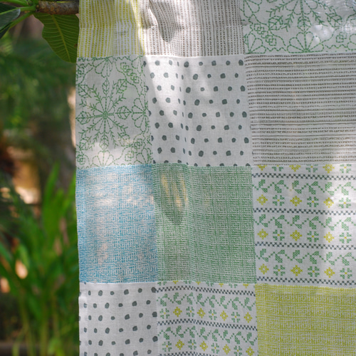 のれん☆パステルカラー☆パッチワーク☆綿100