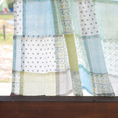 のれん☆パステルカラー☆パッチワーク☆綿100％☆ハンドメイド