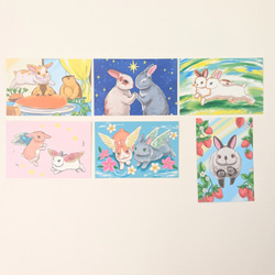 絵画 アートポスター うさぎの横顔 F4サイズ 01 Art_mao その他