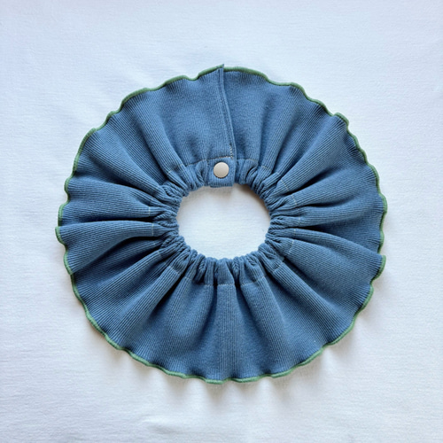 限定色⭐︎スタイ フリル(ブルー×グリーン) スタイ・よだれかけ Raco