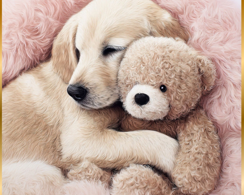 くまのぬいぐるみ - ラブラドールレトリバー犬】テディーベア・teddy