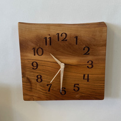 木の時計＜クラロウォールナット＞ 壁掛け電波時計 wnc-1151 掛け時計