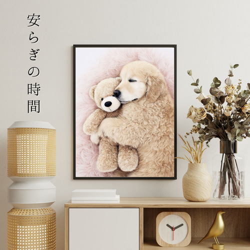 ふわふわpuppyちゃん♡ ゴールデンレトリバー テディベア アートドール ふわふわpuppyちゃん♡ ゴールデンレトリバー テディベア アートドール