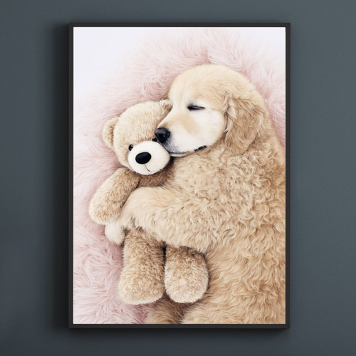 くまのぬいぐるみ - ゴールデンレトリバー犬】テディーベア・teddy