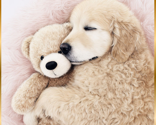 くまのぬいぐるみ - ゴールデンレトリバー犬】テディーベア・teddy