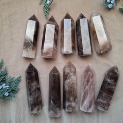 スモーキークォーツ 六角柱ポイント その他インテリア雑貨 Clear 通販