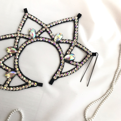 HO-12 ヘアアクセサリー 社交ダンス 新体操 バトントワリング 髪飾り