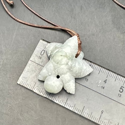 2025.4.30激安海霊ヒトデとパール糸魚川最上級ロウカン翡翠