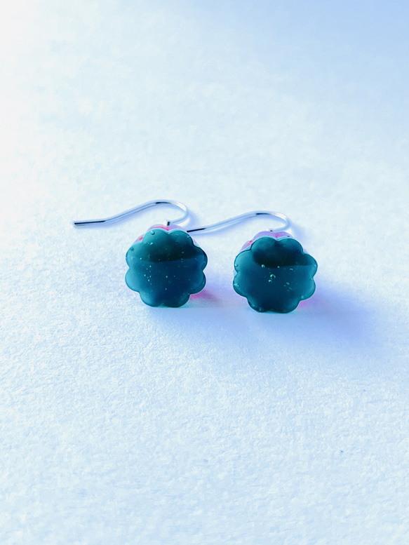 すいかゼリーのピアス　レジン　夏　プチギフト 5枚目の画像