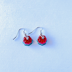 すいかゼリーのピアス　レジン　夏　プチギフト 4枚目の画像