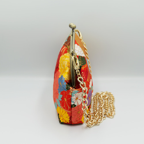 がま口ショルダーバッグ 着物リメイク Made by KATUMI ショルダー