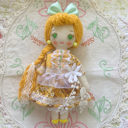 ★まみ★ ドールチャーム　バッグチャーム　ミナペルホネン 手作り人形　北欧 ほのぼのドールほのちゃん ミナペルホネン ドールチャーム 布