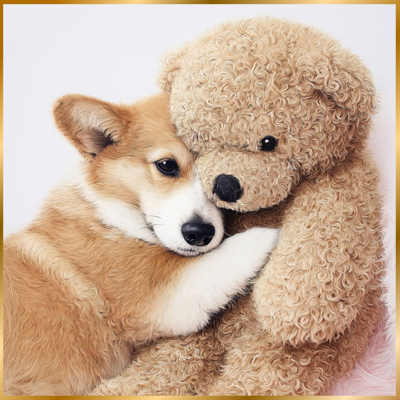 くまのぬいぐるみ - ウェルシュコーギー犬】テディーベア・teddy bear