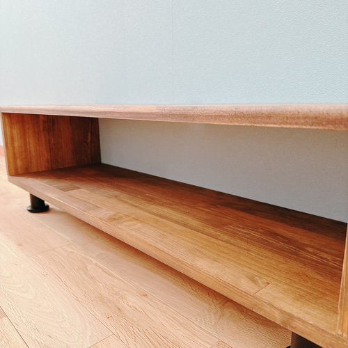 ハンドメイド　テレビボード ウォルナット THE TV BOARD / LOW TABLE ウォルナット × Stainless – KANADEMONO