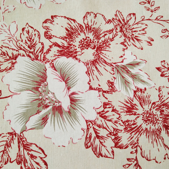 かごバッグ専用インナー袋＜ピオニー＞Lサイズ 6枚目の画像