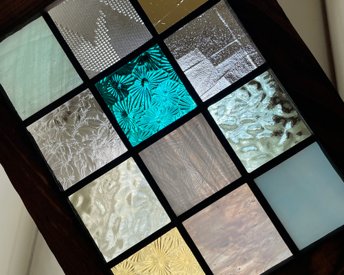 ステンドグラス パネル 大正ロマン 格子戸 その他インテリア雑貨