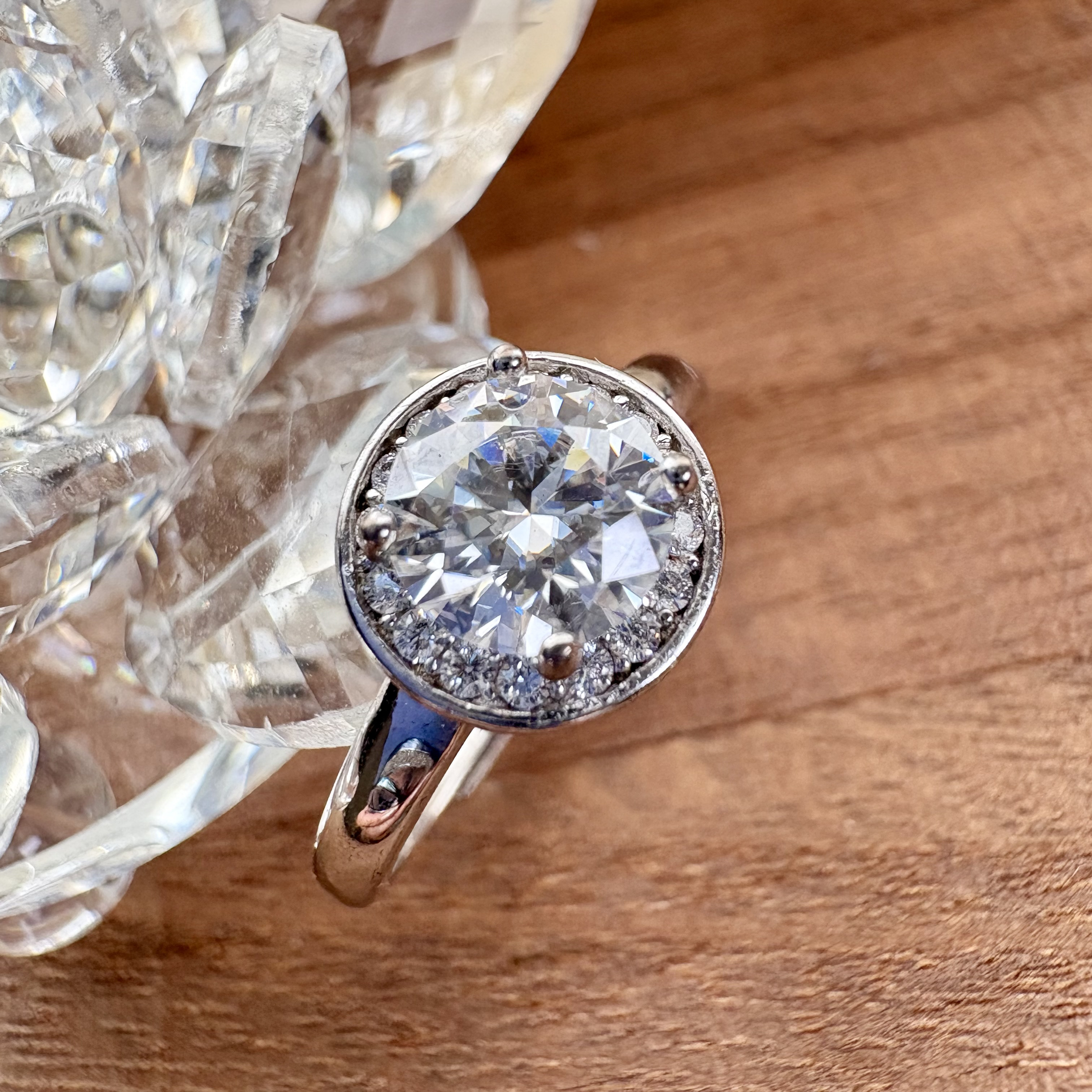 *s925モアサナイトハロリング205