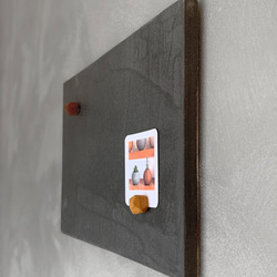 マグネットボード ダークグレー 29㎝×20.2㎝ 壁掛け モールテックス